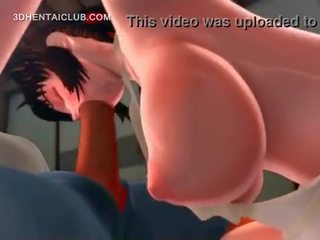 Besar titted animasi ciri pemberian mengisap penis mendapat mulut jizzed