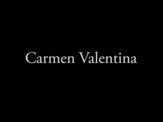 Whore Carmen Valentina fondling a big cock!