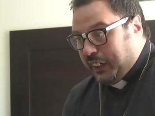 PUTA LOCURA pleasant teen gets a face full of cum from a priest - Go2Cams.com