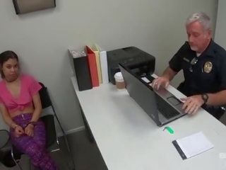 Cuffed dotter rider cop